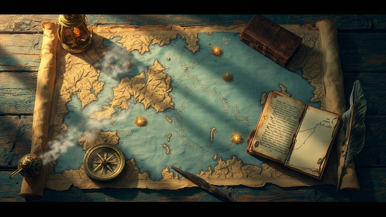 Map of God of War Valkyrie locations across the Norse realms